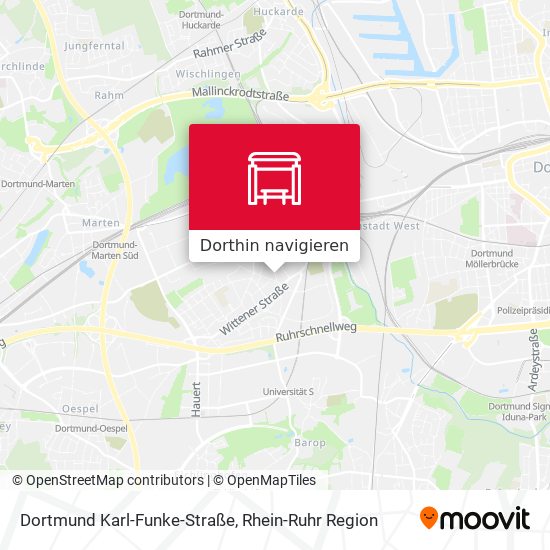 Dortmund Karl-Funke-Straße Karte