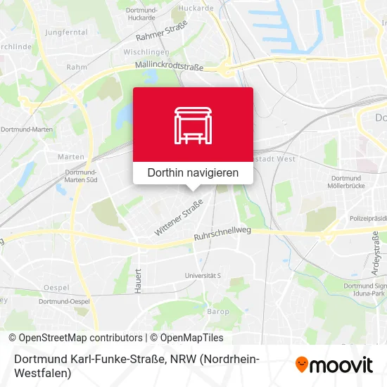 Dortmund Karl-Funke-Straße Karte