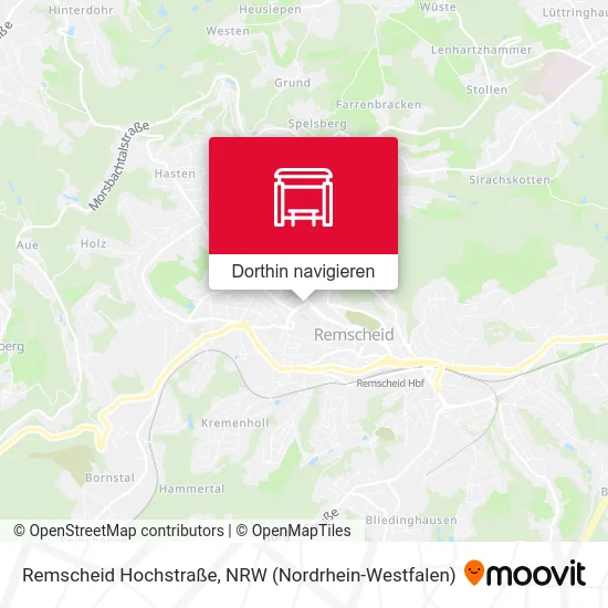 Remscheid Hochstraße Karte