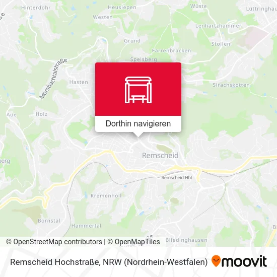 Remscheid Hochstraße Karte