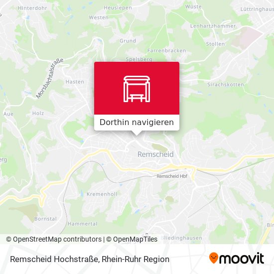 Remscheid Hochstraße Karte