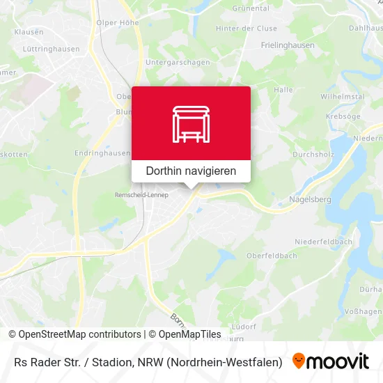 Rs Rader Str. / Stadion Karte