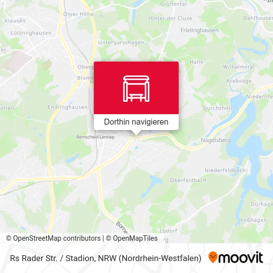 Rs Rader Str. / Stadion Karte