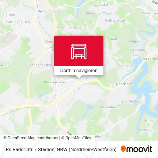 Rs Rader Str. / Stadion Karte