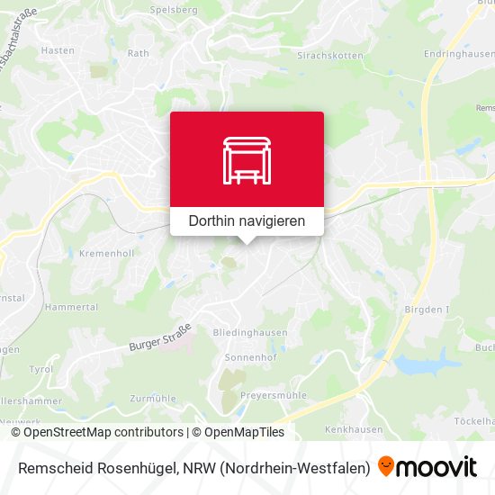 Remscheid Rosenhügel Karte