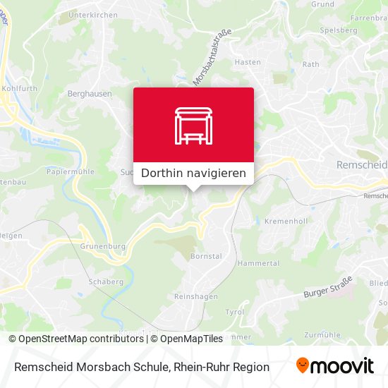 Remscheid Morsbach Schule Karte