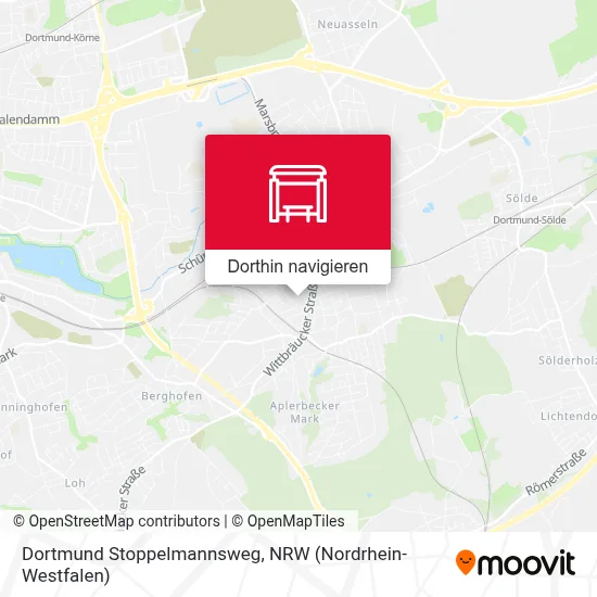 Dortmund Stoppelmannsweg Karte