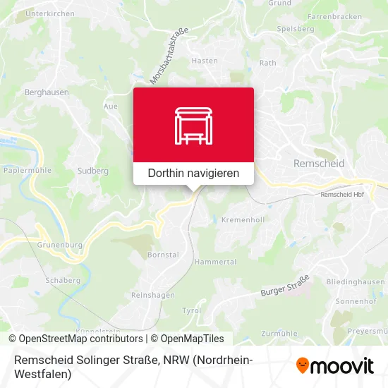 Remscheid Solinger Straße Karte