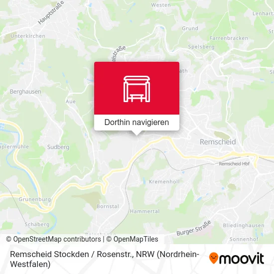 Remscheid Stockden / Rosenstr. Karte