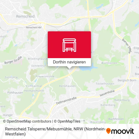 Remscheid Talsperre/Mebusmühle Karte