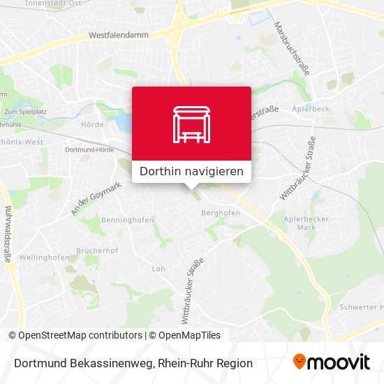 Dortmund Bekassinenweg Karte