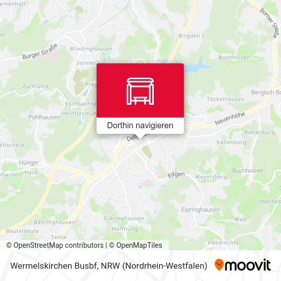 Wermelskirchen Busbf Karte