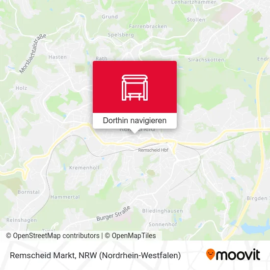 Remscheid Markt Karte