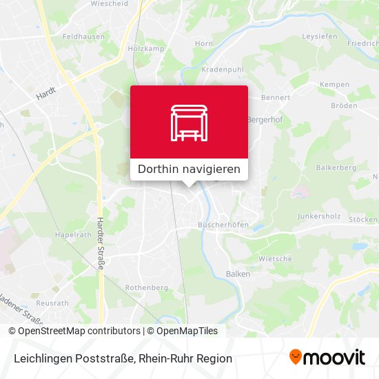 Leichlingen Poststraße Karte