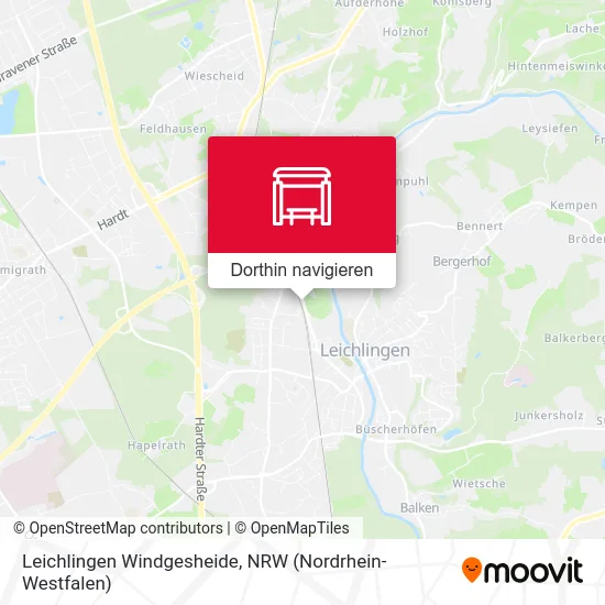 Leichlingen Windgesheide Karte