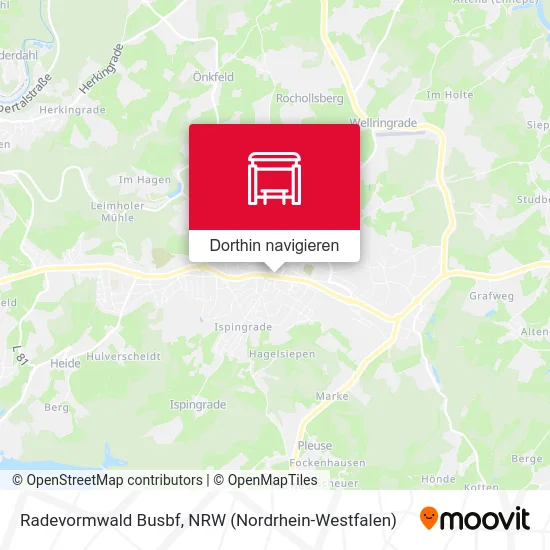 Radevormwald Busbf Karte