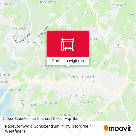 Radevormwald Schulzentrum Karte