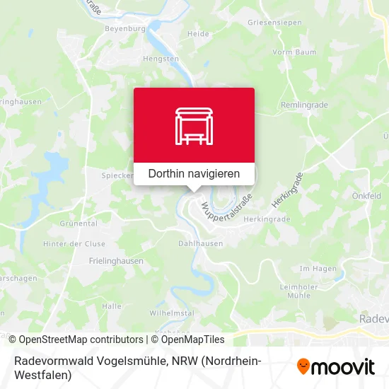 Radevormwald Vogelsmühle Karte