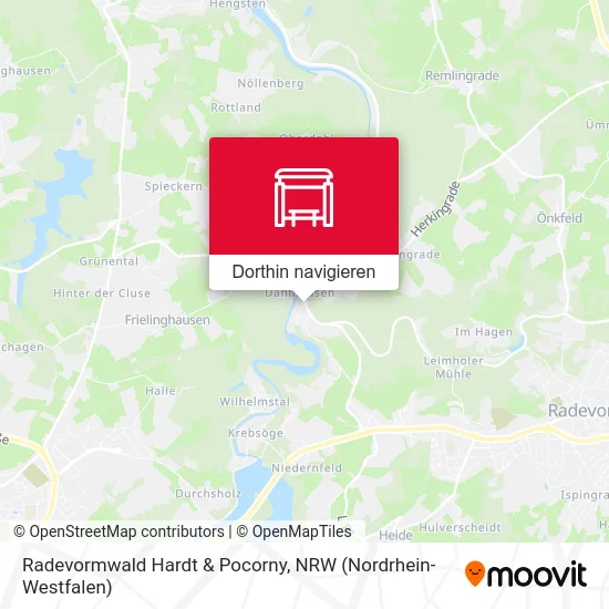 Radevormwald Hardt & Pocorny Karte