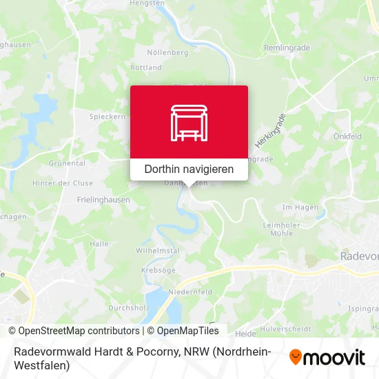 Radevormwald Hardt & Pocorny Karte