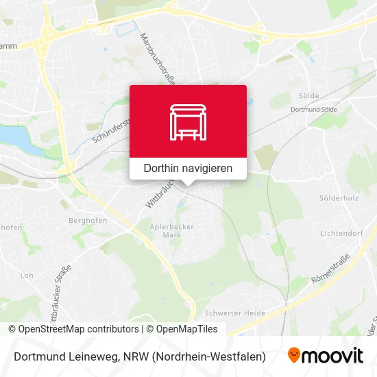 Dortmund Leineweg Karte