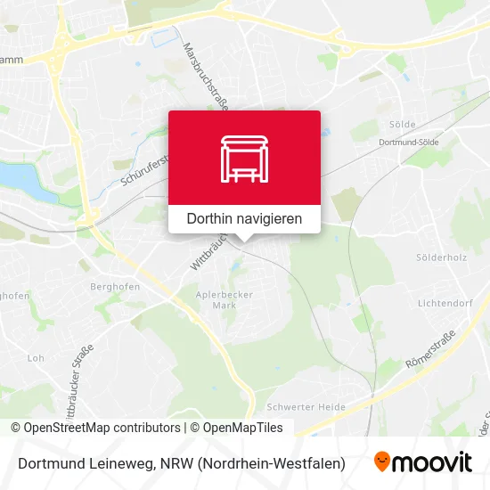 Dortmund Leineweg Karte