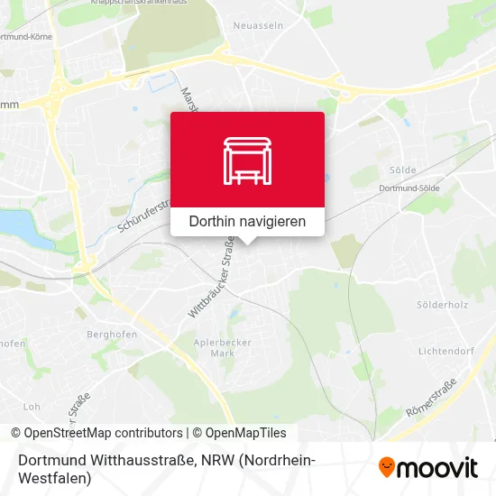 Dortmund Witthausstraße Karte