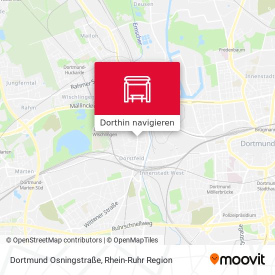 Dortmund Osningstraße Karte