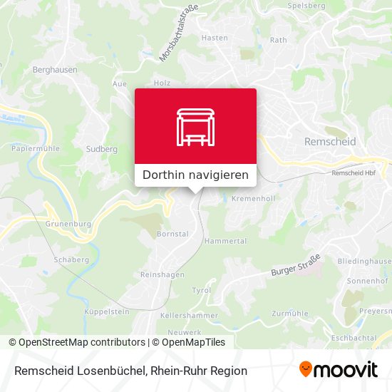 Remscheid Losenbüchel Karte