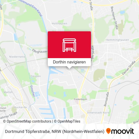 Dortmund Töpferstraße Karte