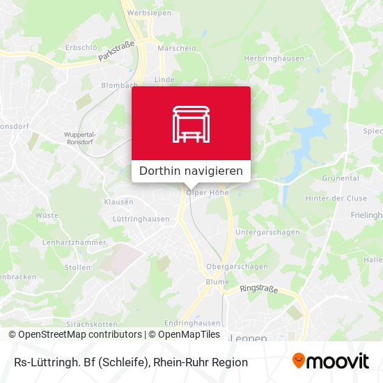 Rs-Lüttringh. Bf (Schleife) Karte