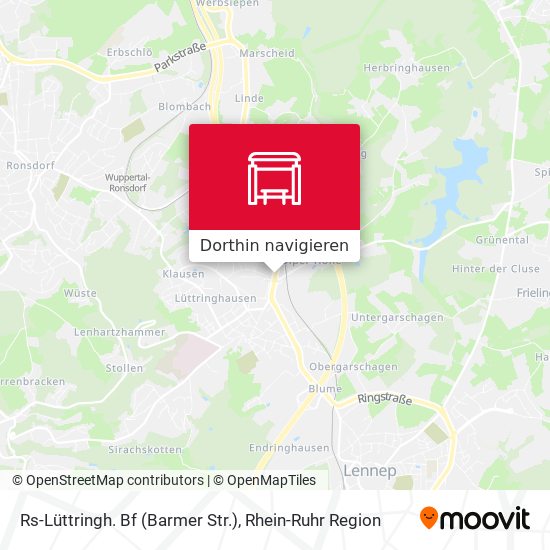 Rs-Lüttringh. Bf (Barmer Str.) Karte