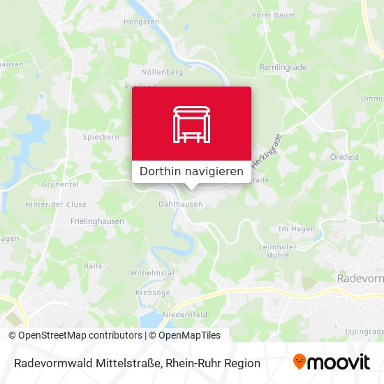 Radevormwald Mittelstraße Karte