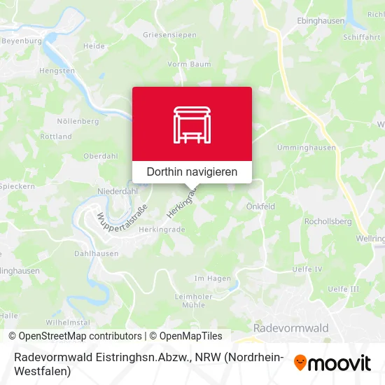 Radevormwald Eistringhsn.Abzw. Karte