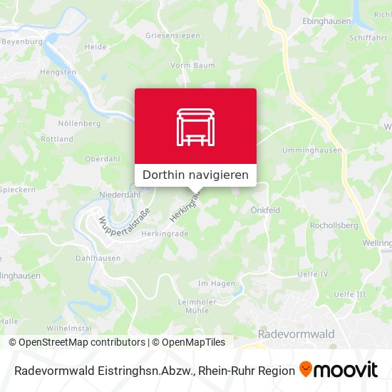 Radevormwald Eistringhsn.Abzw. Karte