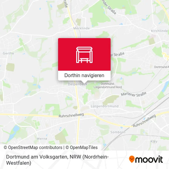 Dortmund am Volksgarten Karte