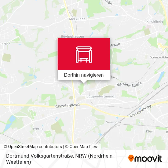 Dortmund Volksgartenstraße Karte