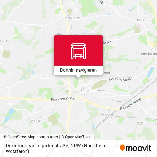 Dortmund Volksgartenstraße Karte