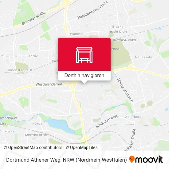 Dortmund Athener Weg Karte
