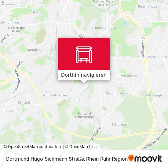 Dortmund Hugo-Sickmann-Straße Karte