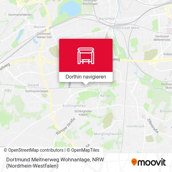 Dortmund Meitnerweg Wohnanlage Karte