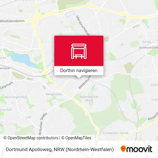 Dortmund Apolloweg Karte