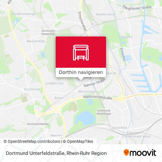 Dortmund Unterfeldstraße Karte