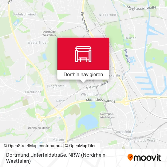 Dortmund Unterfeldstraße Karte