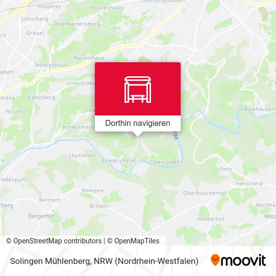 Solingen Mühlenberg Karte