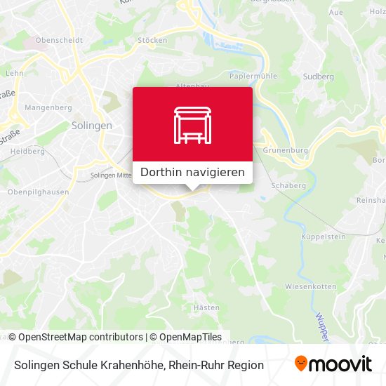 Solingen Schule Krahenhöhe Karte