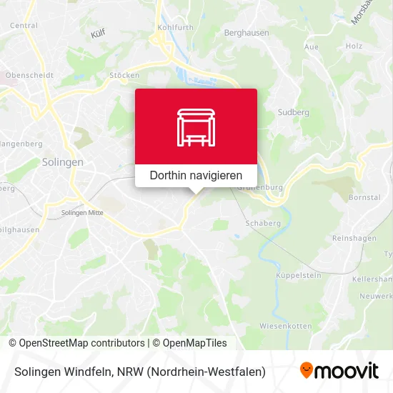 Solingen Windfeln Karte