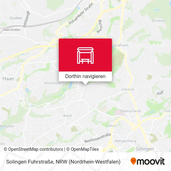Solingen Fuhrstraße Karte