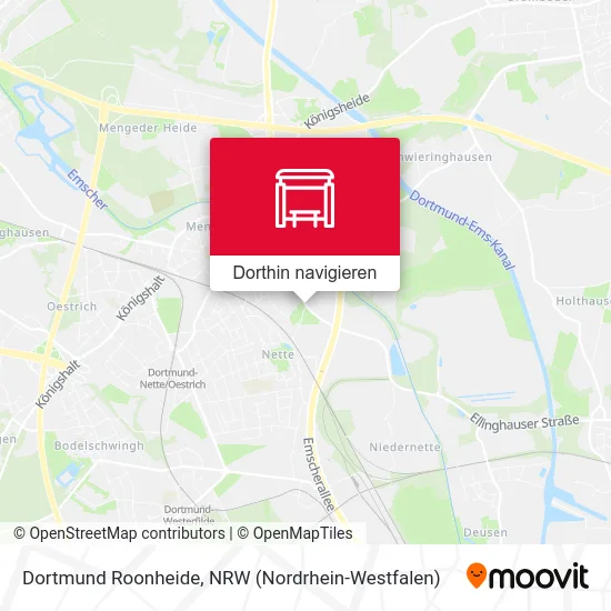 Dortmund Roonheide Karte