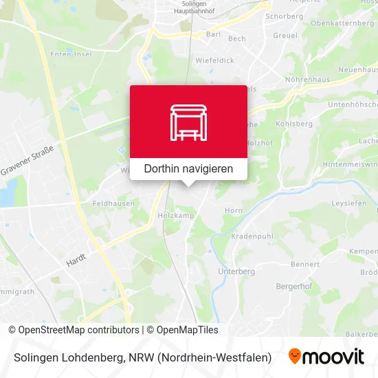 Solingen Lohdenberg Karte